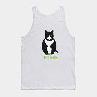 Black cat Tank Top